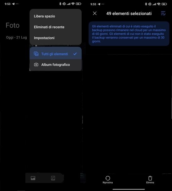 Recuperare foto cestino Xiaomi