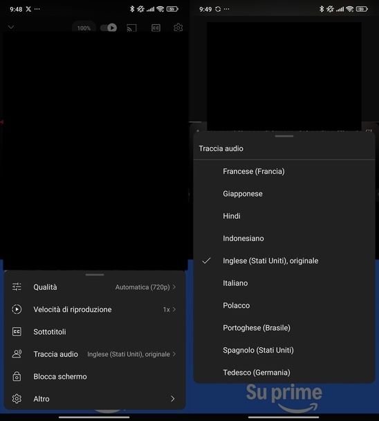 Togliere traduzione automatica audio YouTube Android