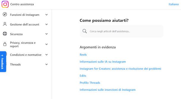 In caso di problemi
