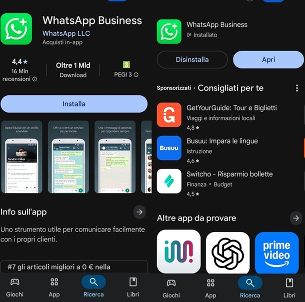 Come installare WhatsApp Business