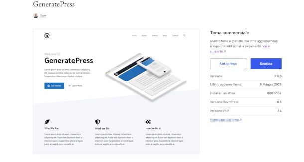 pagina tema generate Press