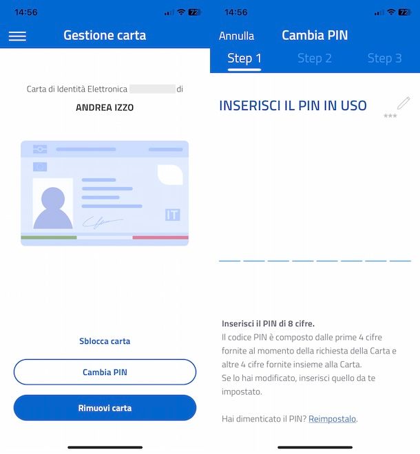 Recuperare PIN CieID