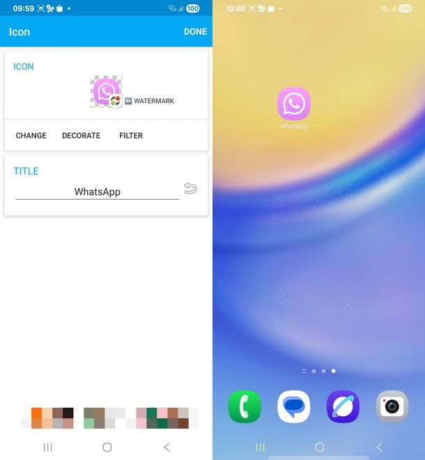 app per cambiare icona WhatsApp