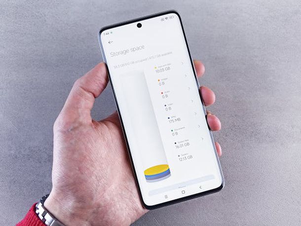 Memoria interna smartphone