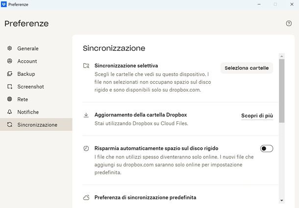 dropbox sinc sele