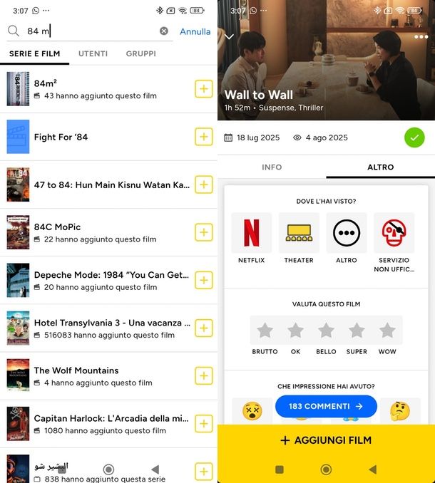 come segnare i film già visti su Netflix