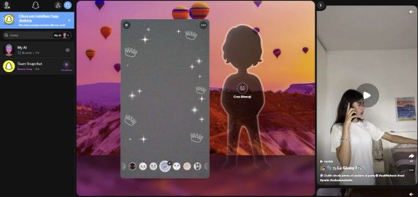 Snapchat per il Web