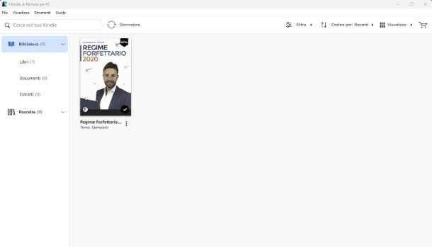 App Kindle per PC