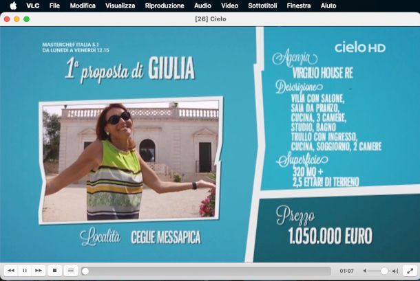 Streaming Cielo via IPTV con VLC