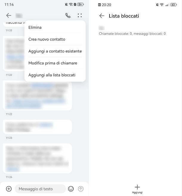 Come bloccare messaggi indesiderati sul cellulare Huawei