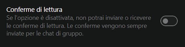 Conferme lettura su PC