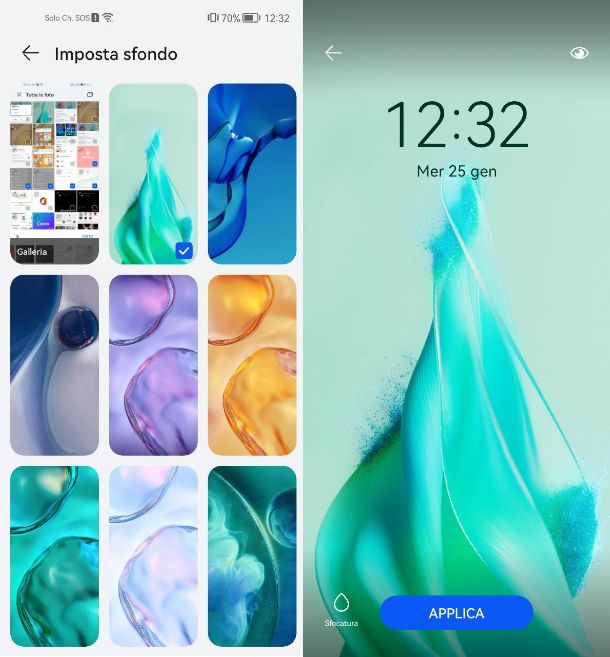 Come mettere un video come blocco schermo Huawei