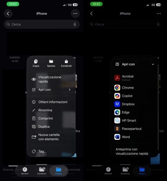 Impostare Adobe come predefinito iPhone