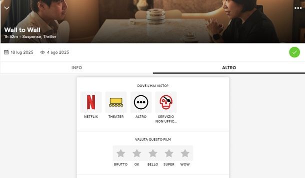 TV Time sito per segnalare film già visti su Netflix