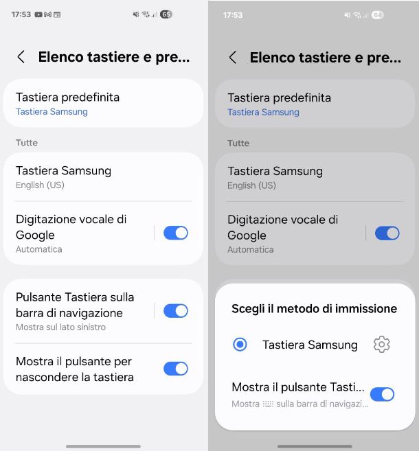 Come cambiare la tastiera del telefono Samsung