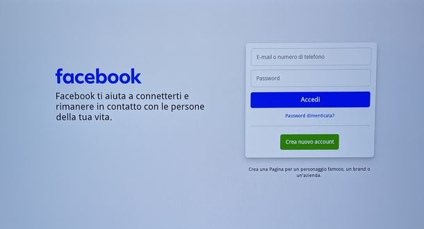 Vedere Facebook su Smart TV LG
