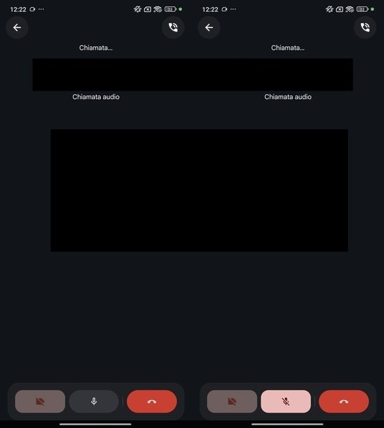 Disattivare microfono Google Meet Android