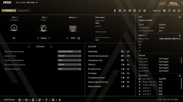 msi clic x bios