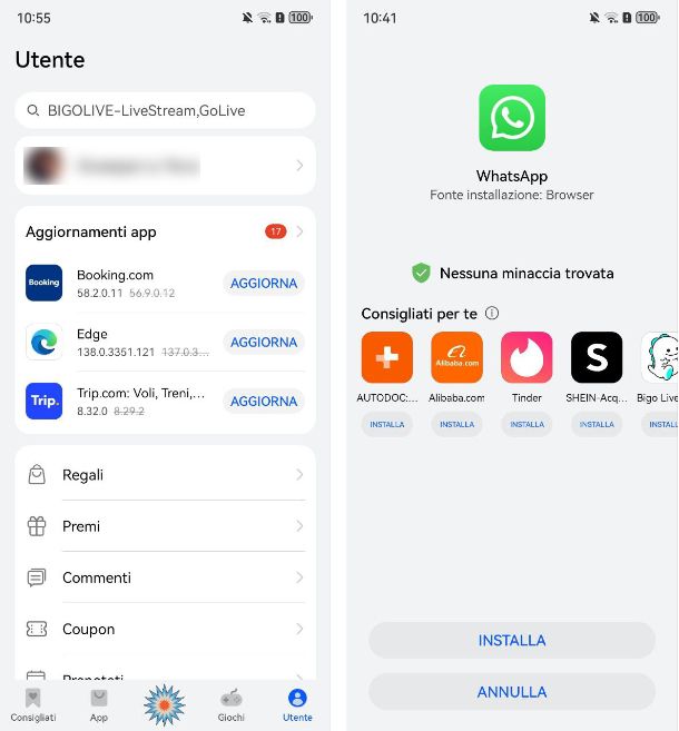 Come aggiornare WhatsApp su Huawei da AppGallery