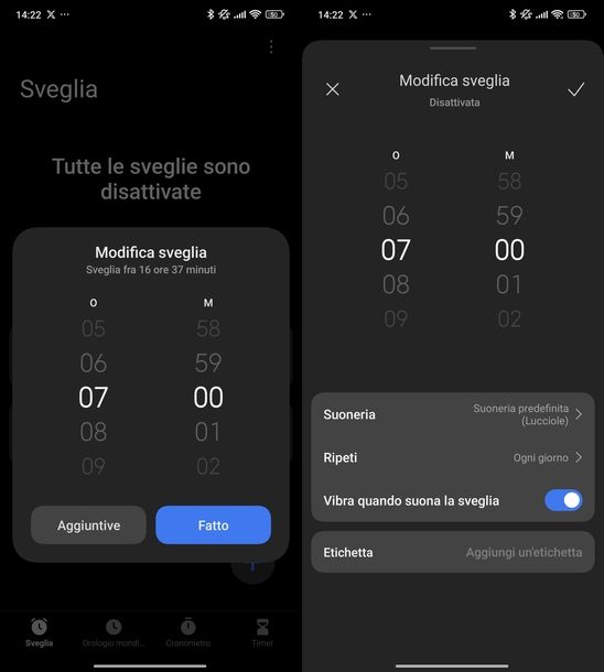 App Orologio Xiaomi