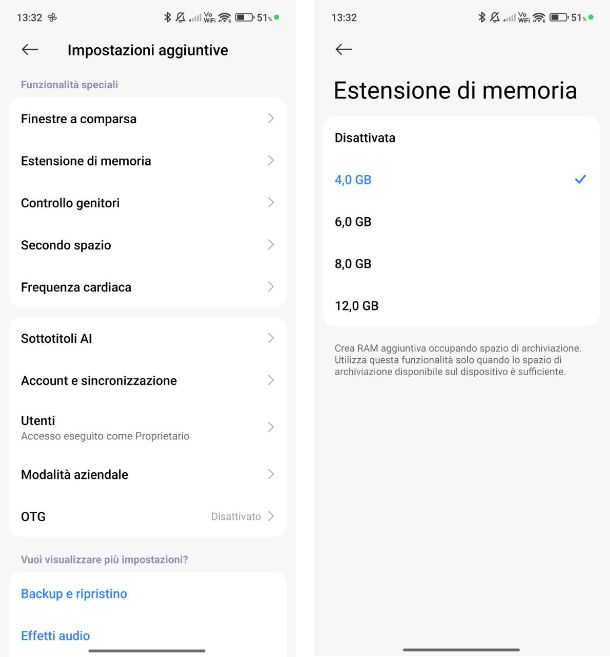 Come aumentare la RAM del telefono Xiaomi
