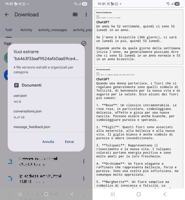 come recuperare chat eliminata ChatGPT