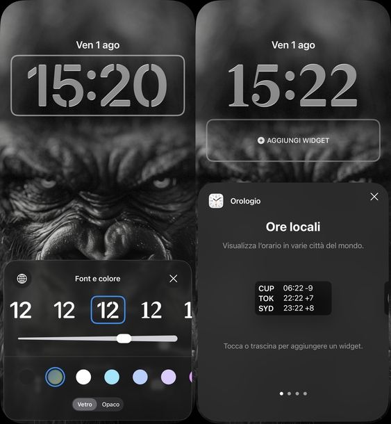 Impostare ora display iPhone