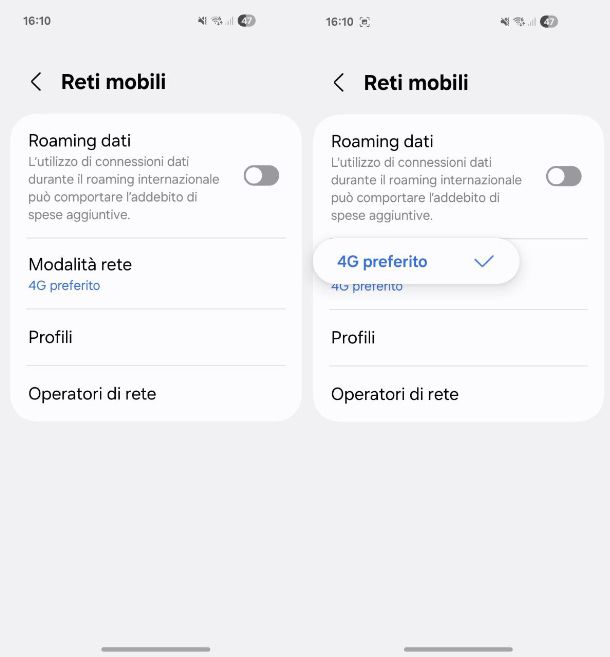 Come attivare il 4G su Samsung