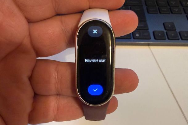 Come riavviare Mi Band