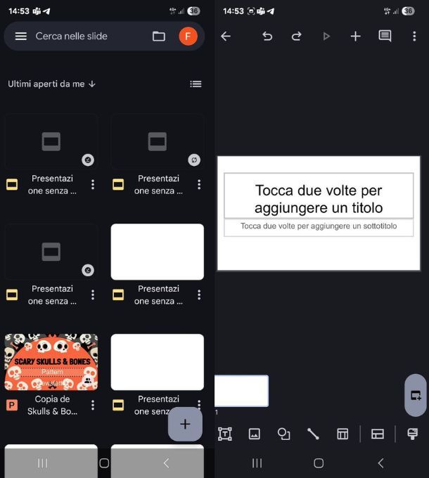 app presentazioni google