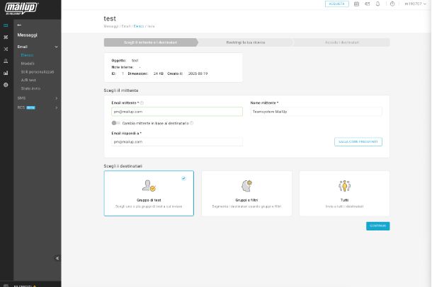 Inviare una e-mail