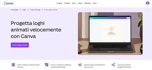Come animare un logo con Canva
