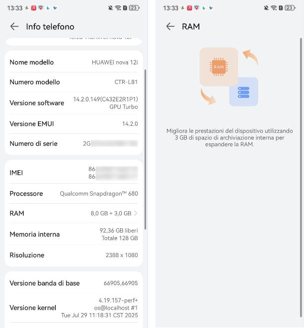 Come aumentare la RAM del telefono Huawei