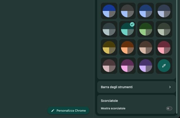 Disattivare scorciatoie e siti più visitati Google Chrome
