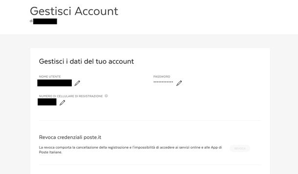 Cambiare password Postepay online