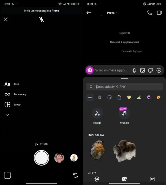 Vedere gruppi Instagram Android