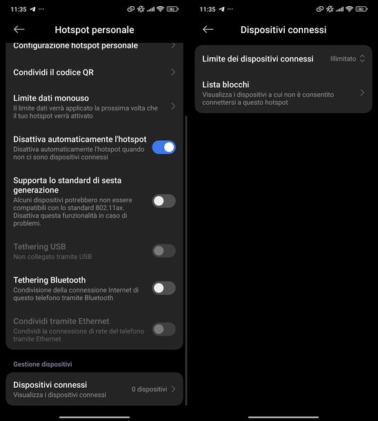 Fare hotspot Xiaomi