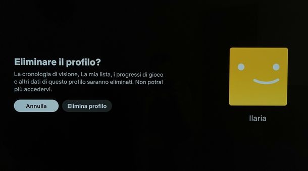 Eliminare profilo Netflix Smart TV LG