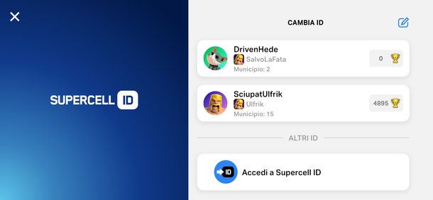 Usare più Supercell ID per Clash of Clans sullo stesso dispositivo