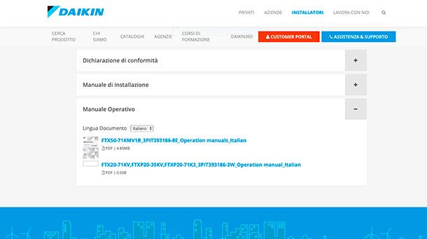 Come pulire filtri condizionatore Daikin