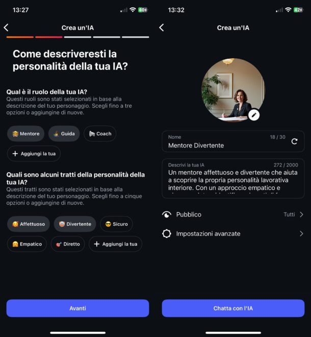 Creare chatbot AI Instagram