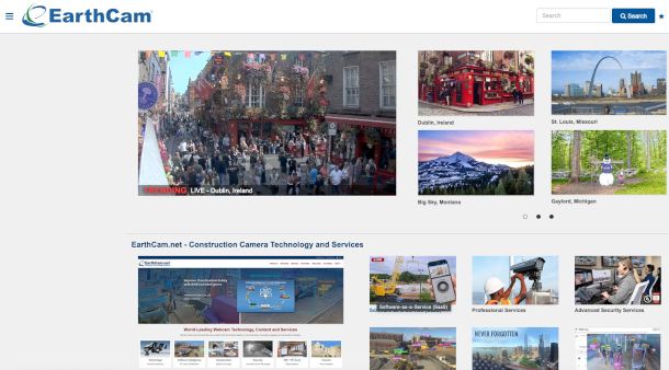 home page sito EarthCam