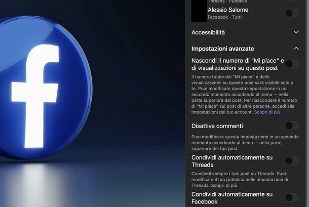 Mostrare numero Mi piace post Instagram Web