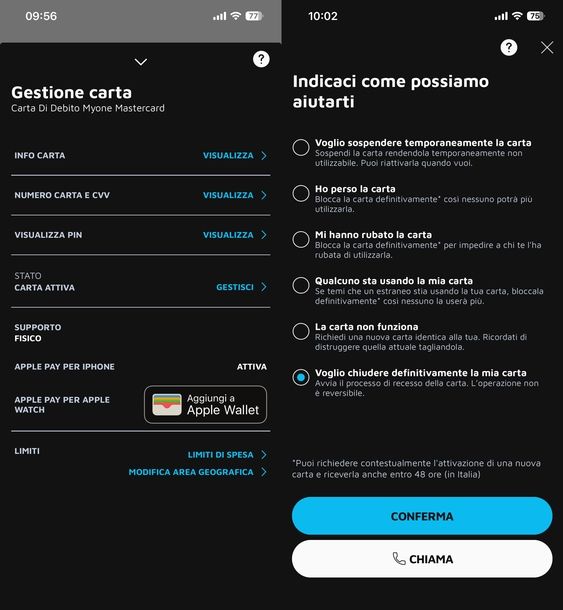 Bloccare carta buddy UniCredit