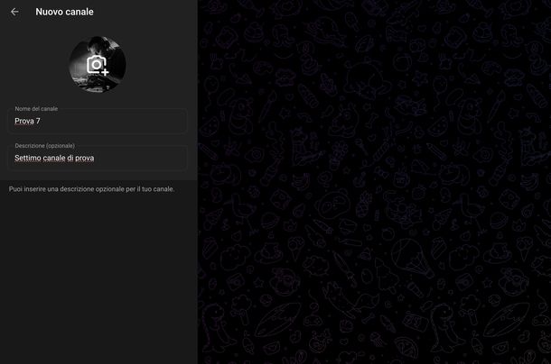Creare canale Telegram Web