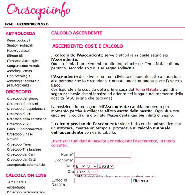 Oroscopi.info