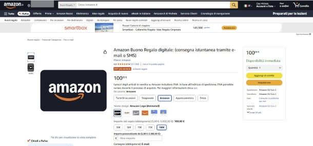 Buono regalo Amazon