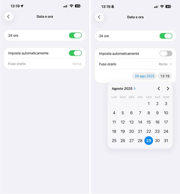 Come impostare l'orario su smartwatch Apple Watch