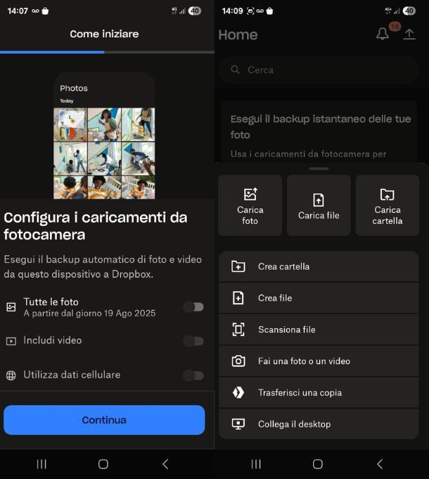 Come utilizzare Dropbox