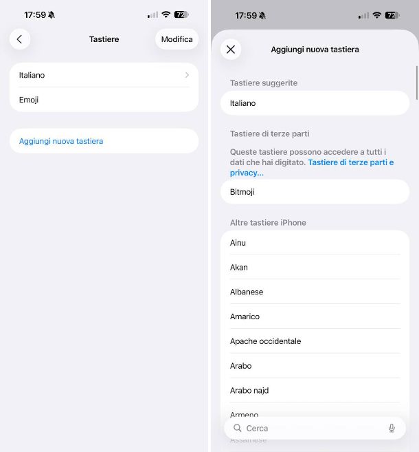 Come cambiare tastiera sul telefono